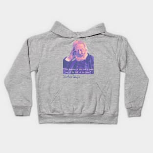 Victor Hugo Portrait and Quote Kids Hoodie